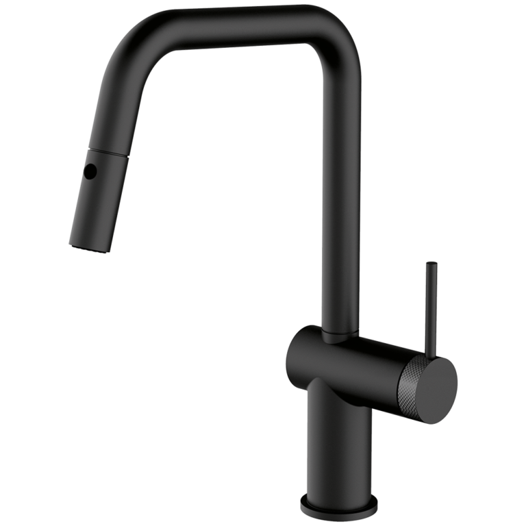 Evo Shower black mixer tap - 1RUBEVDK