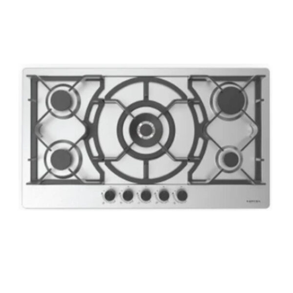 Linear Gas On Glass Hob Steel